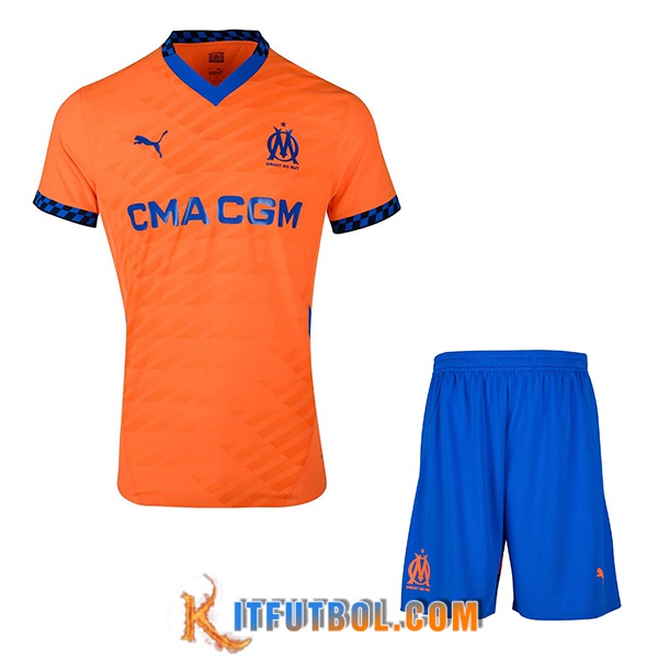Camisetas Futbol Marsiglia OM Tercera + Cortos 2024/2025