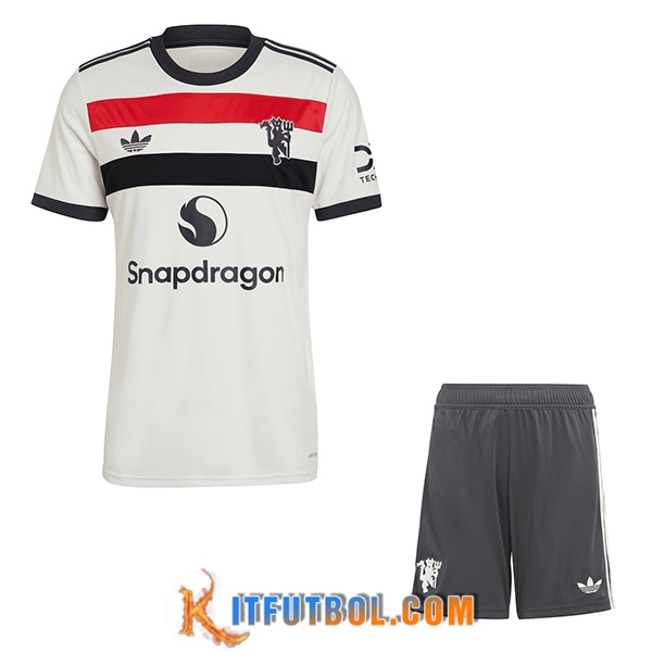 Camisetas Futbol Manchester United Tercera + Cortos 2024/2025
