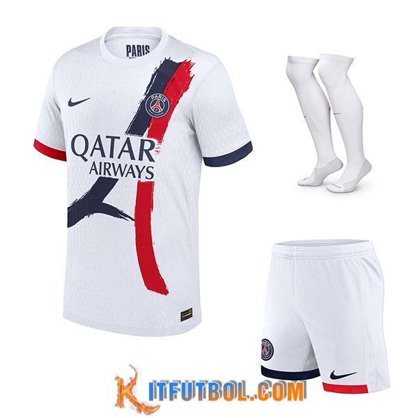 Camisetas Futbol PSG Segunda (Cortos + Calcetines) 2024/2025