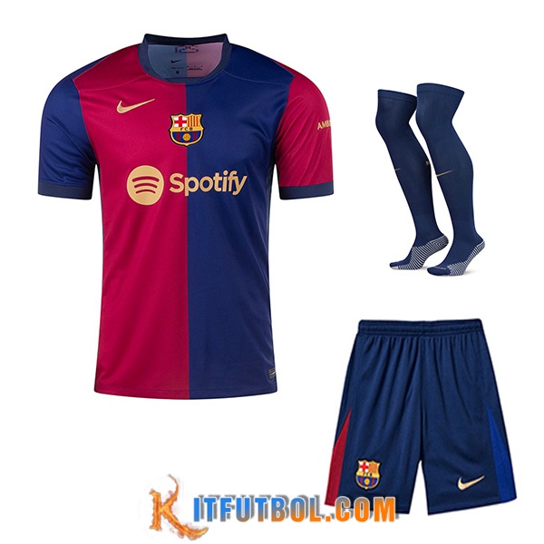 Camisetas Futbol FC Barcelona Primera (Cortos + Calcetines) 2024/2025