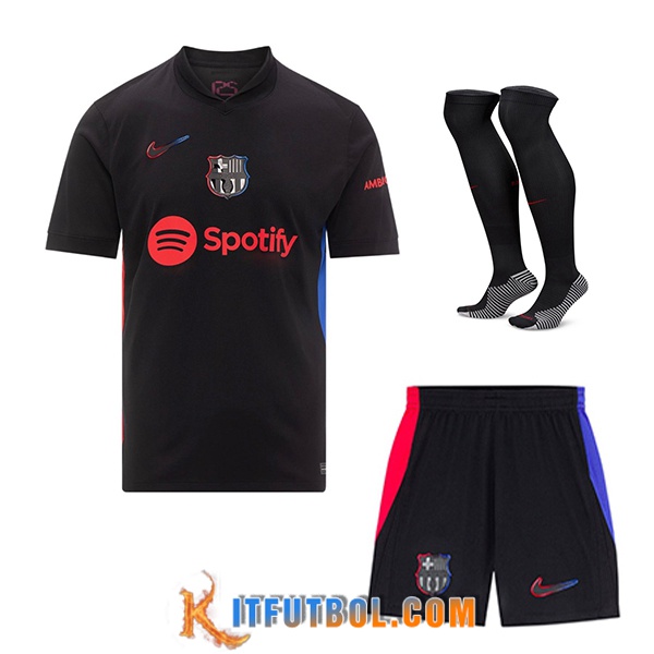 Camisetas Futbol FC Barcelona Segunda (Cortos + Calcetines) 2024/2025