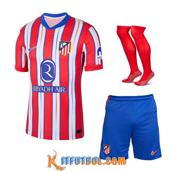 Camisetas Futbol Atletico Madrid Primera (Cortos + Calcetines) 2024/2025