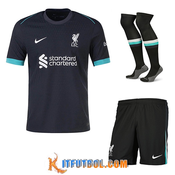 Camisetas Futbol FC Liverpool Segunda (Cortos + Calcetines) 2024/2025