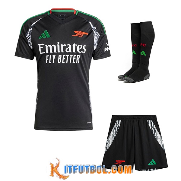 Camisetas Futbol Arsenal Segunda (Cortos + Calcetines) 2024/2025