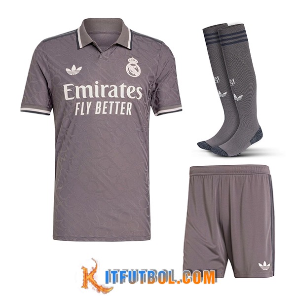 Camisetas Futbol Real Madrid Tercera (Cortos + Calcetines) 2024/2025