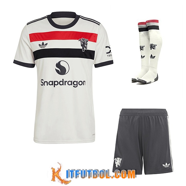 Camisetas Futbol Manchester United Tercera (Cortos + Calcetines) 2024/2025