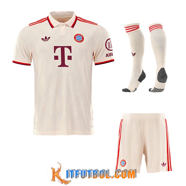 Camisetas Futbol Bayern Munich Champions League (Cortos + Calcetines) 2024/2025