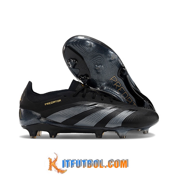 Adidas Botas De Fútbol Predator Elite FG Negro/Gris -04