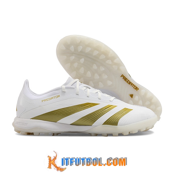 Adidas Botas De Fútbol PREDATOR 24 ELITE TF BOOTS Blanco/Amarillo