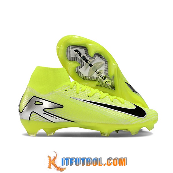 Nike Botas De Fútbol Air Zoom Mercurial Superfly IIX Elite FG Verde/Negro