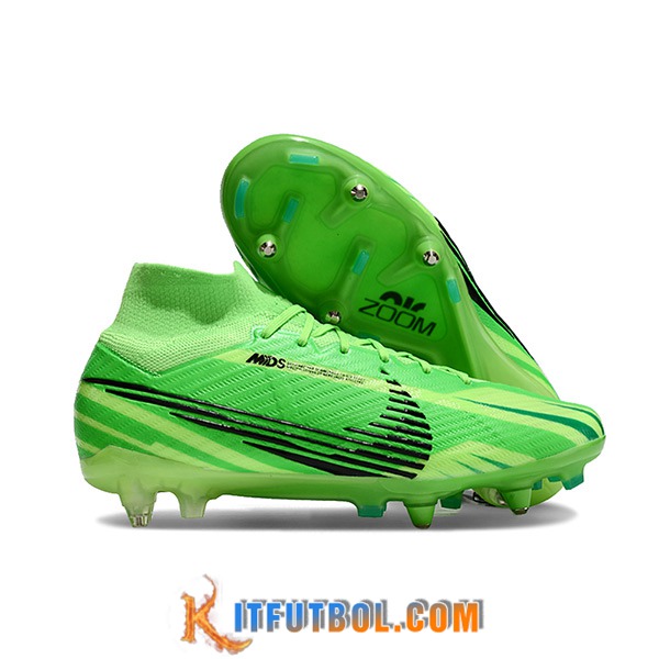 Nike Botas De Fútbol Air Zoom Mercurial Superfly IX Elite SG Verde/Negro