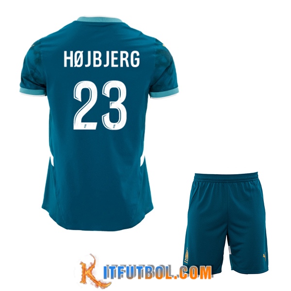 Camisetas De Futbol Marsella (HØJBJERG #23) Ninos 2024/2025 Segunda