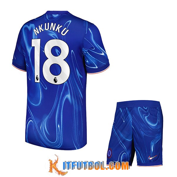Camisetas De Futbol Chelsea (NKUNKU #18) Ninos 2024/2025 Primera