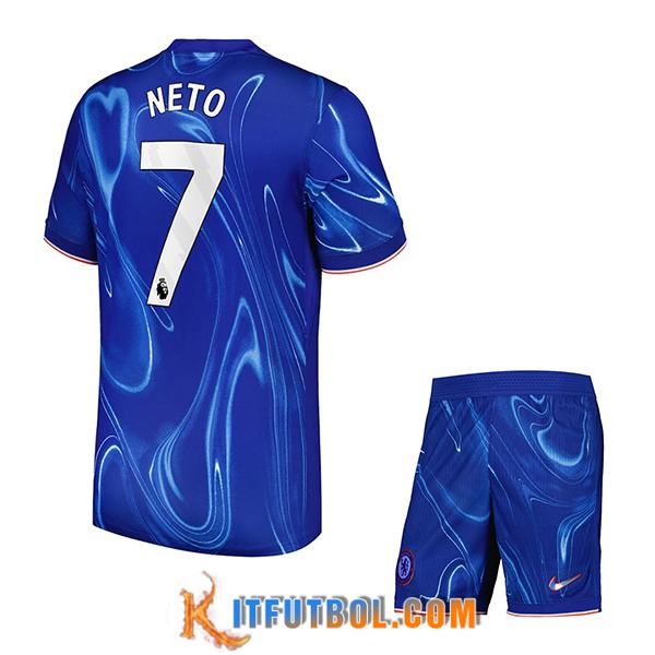 Camisetas De Futbol Chelsea (NETO #7) Ninos 2024/2025 Primera