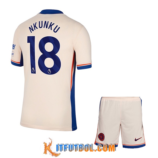 Camisetas De Futbol Chelsea (NKUNKU #18) Ninos 2024/2025 Segunda