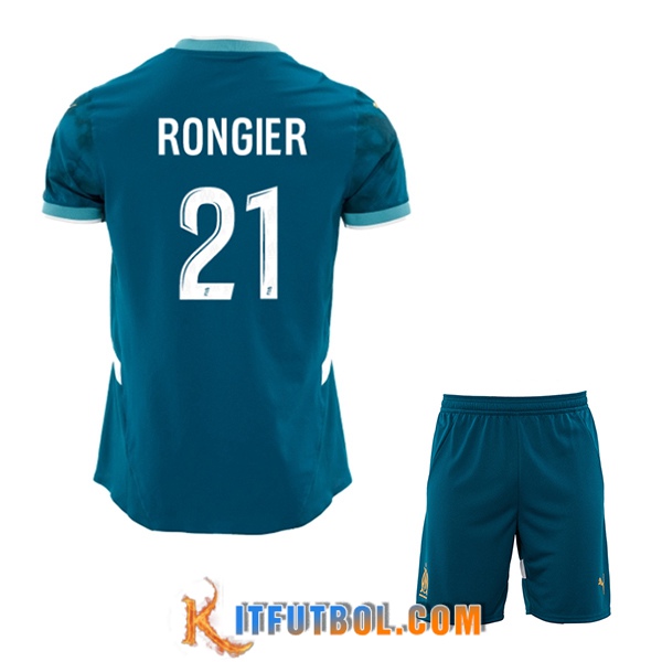 Camisetas De Futbol Marsella (RONGIER #21) Ninos 2024/2025 Segunda