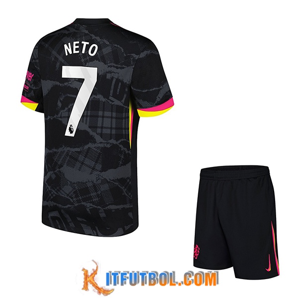 Camisetas De Futbol Chelsea (NETO #7) Ninos 2024/2025 Tercera