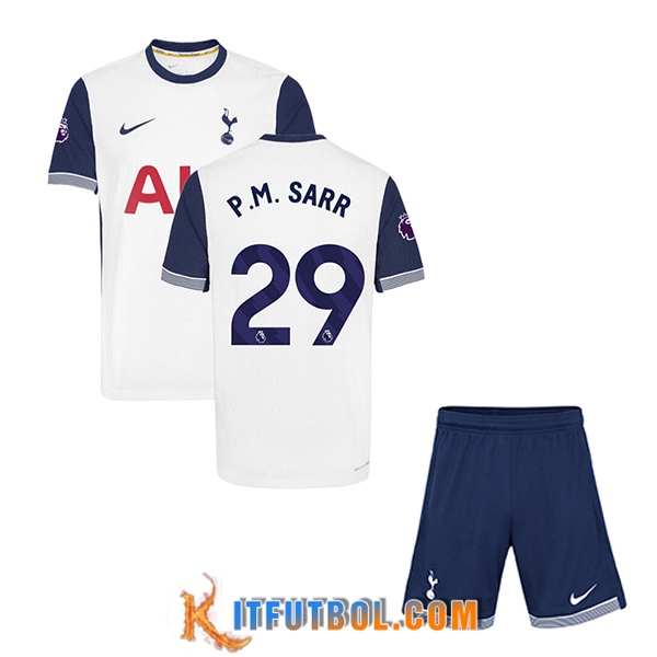 Camisetas De Futbol Tottenham Hotspur (P.M. SARR #29) Ninos 2024/2025 Primera