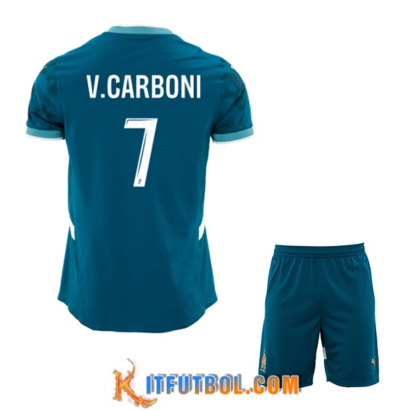 Camisetas De Futbol Marsella (V.CARBONI #7) Ninos 2024/2025 Segunda