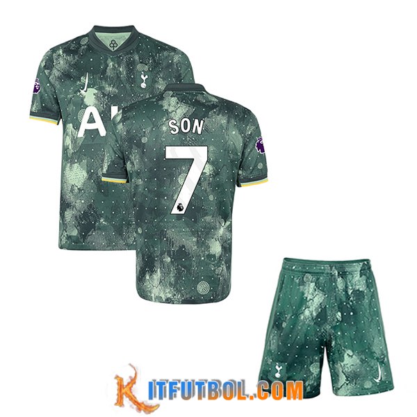 Camisetas De Futbol Tottenham Hotspur (SON #7) Ninos 2024/2025 Tercera