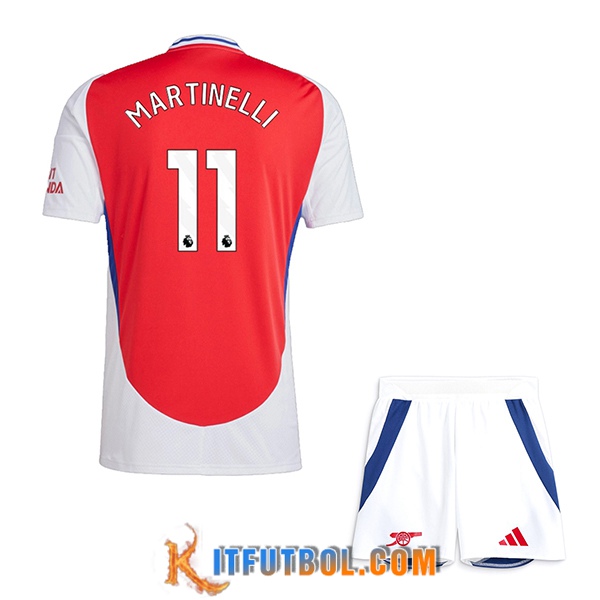 Camisetas De Futbol Arsenal (MARTINELLI #11) Ninos 2024/2025 Primera