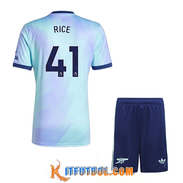 Camisetas De Futbol Arsenal (RICE #41) Ninos 2024/2025 Tercera