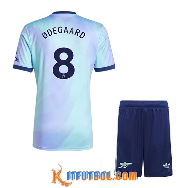 Camisetas De Futbol Arsenal (ØDEGAARD #8) Ninos 2024/2025 Tercera