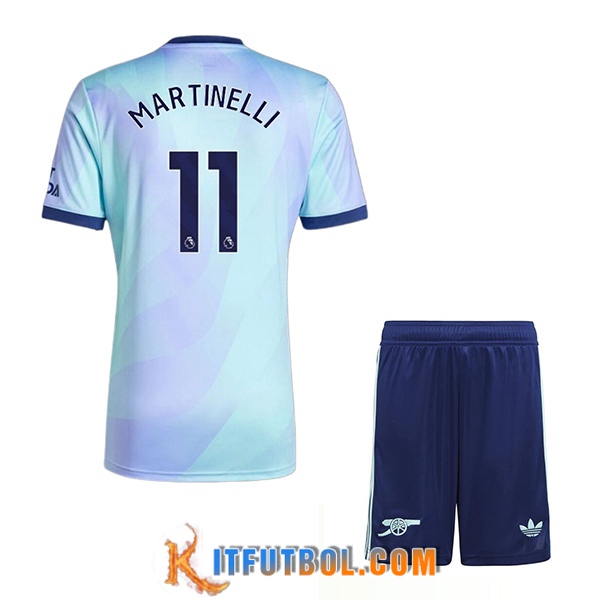 Camisetas De Futbol Arsenal (MARTINELLI #11) Ninos 2024/2025 Tercera