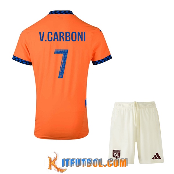 Camisetas De Futbol Marsella (V.CARBONI #7) Ninos 2024/2025 Tercera