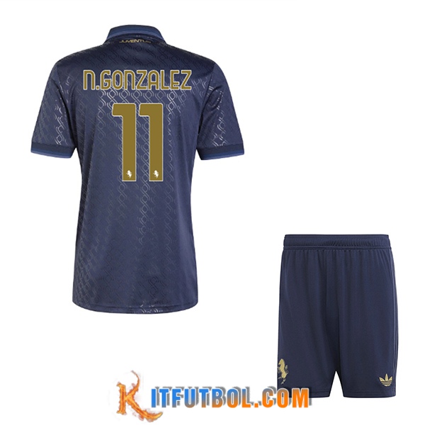 Camisetas De Futbol Juventus (N.GONZÁLEZ #11) Ninos 2024/2025 Tercera