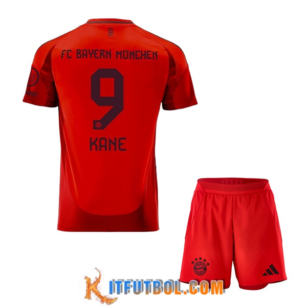 Camisetas De Futbol Bayern Munich (KANE #9) Ninos 2024/2025 Primera