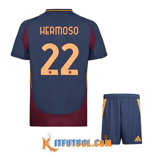 Camisetas De Futbol AS Roma (HERMOSO #22) Ninos 2024/2025 Tercera