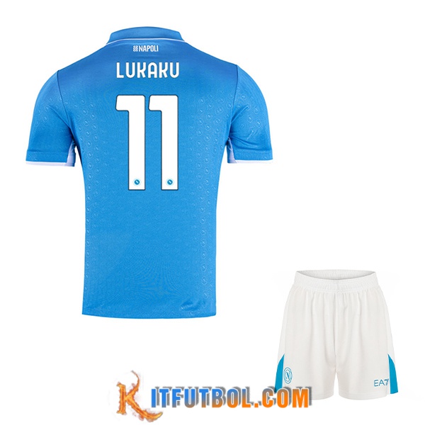 Camisetas De Futbol SSC Napoli (LUKAKU #11) Ninos 2024/2025 Primera