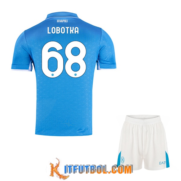 Camisetas De Futbol SSC Napoli (LOBOTKA #68) Ninos 2024/2025 Primera