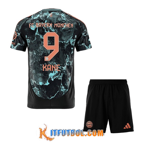 Camisetas De Futbol Bayern Munich (KANE #9) Ninos 2024/2025 Segunda