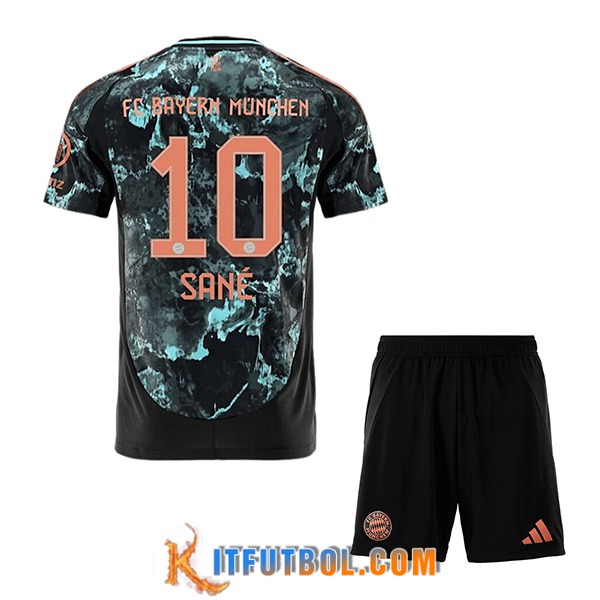Camisetas De Futbol Bayern Munich (SANÉ #10) Ninos 2024/2025 Segunda