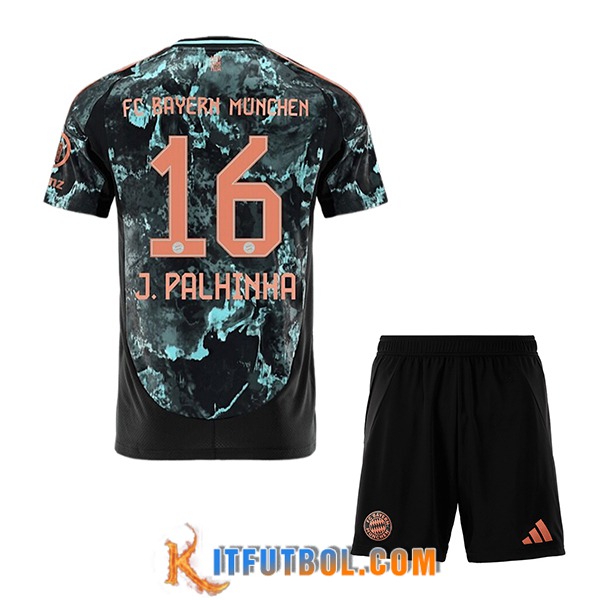 Camisetas De Futbol Bayern Munich (J.PALHINHA #16) Ninos 2024/2025 Segunda