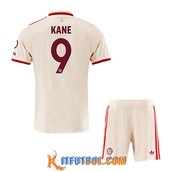 Camisetas De Futbol Bayern Munich (KANE #9) Ninos 2024/2025 Champions League