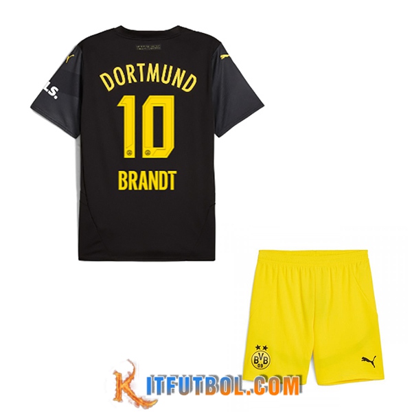Camisetas De Futbol Dortmund BVB (BRANDT #10) Ninos 2024/2025 Segunda