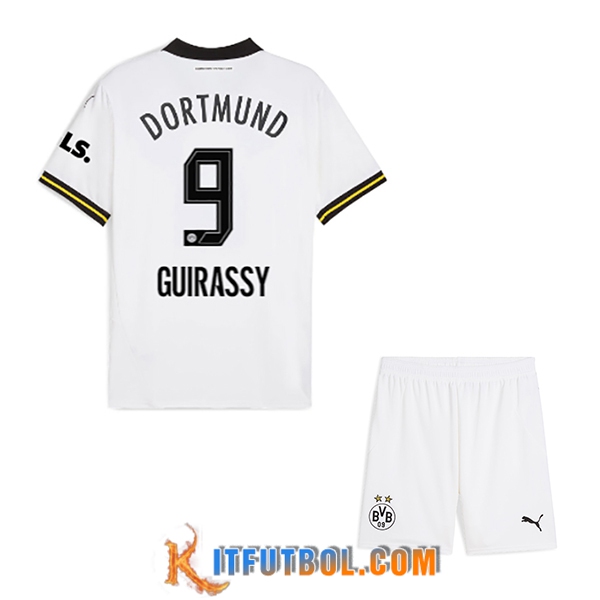 Camisetas De Futbol Dortmund BVB (GUIRASSY #9) Ninos 2024/2025 Tercera