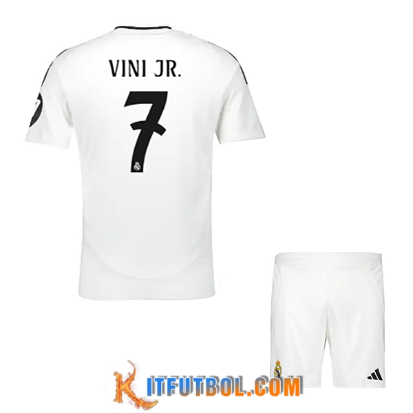 Camisetas De Futbol Real Madrid (VINI JR. #7) Ninos 2024/2025 Primera