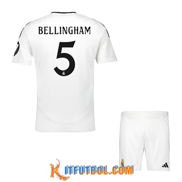 Camisetas De Futbol Real Madrid (BELLINGHAM #5) Ninos 2024/2025 Primera