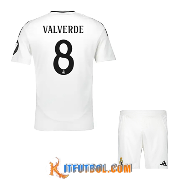 Camisetas De Futbol Real Madrid (VALVERDE #8) Ninos 2024/2025 Primera