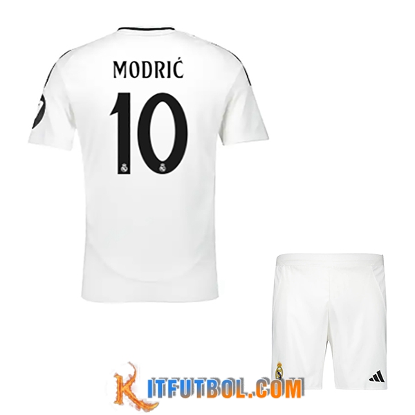 Camisetas De Futbol Real Madrid (MODRIC #10) Ninos 2024/2025 Primera
