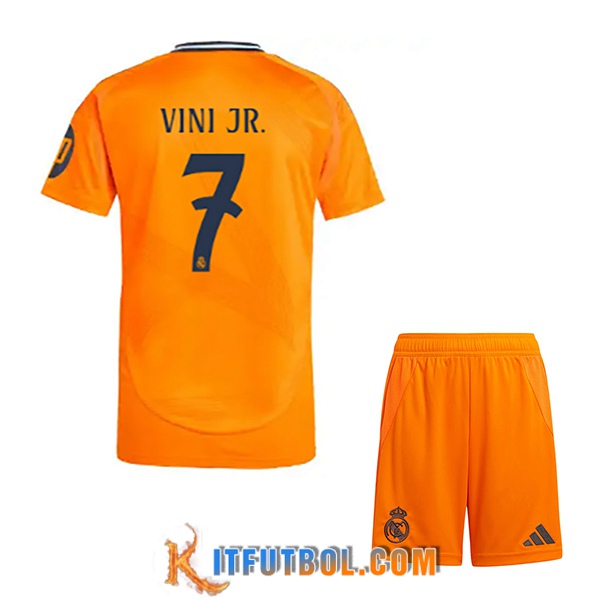 Camisetas De Futbol Real Madrid (VINI JR. #7) Ninos 2024/2025 Segunda