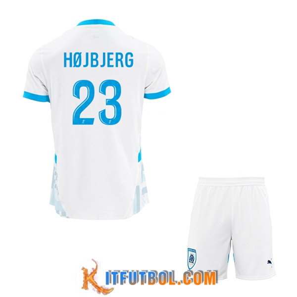 Camisetas De Futbol Marsella (HØJBJERG #23) Ninos 2024/2025 Primera