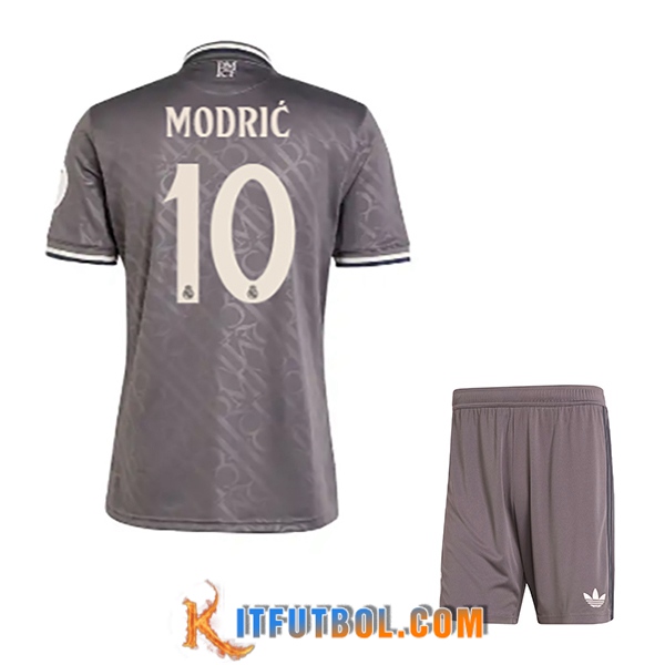Camisetas De Futbol Real Madrid (MODRIC #10) Ninos 2024/2025 Tercera