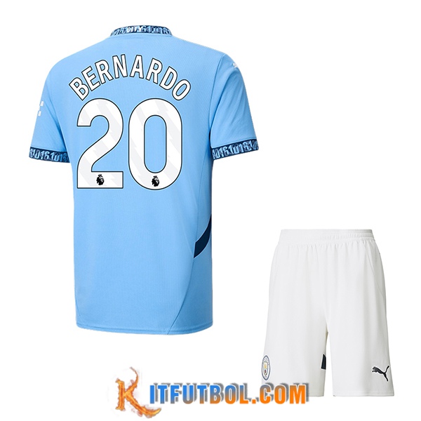 Camisetas De Futbol Manchester City (BERNARDO #20) Ninos 2024/2025 Primera