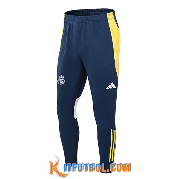 Pantalon Entrenamiento Real Madrid Azul/Blanco/Amarillo 2024/2025
