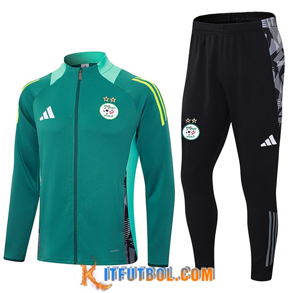 Chandal Equipos De Futbol Chaquetas Algeria Verde 2024/2025